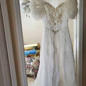 Vintage Wedding dress, approx sz 10